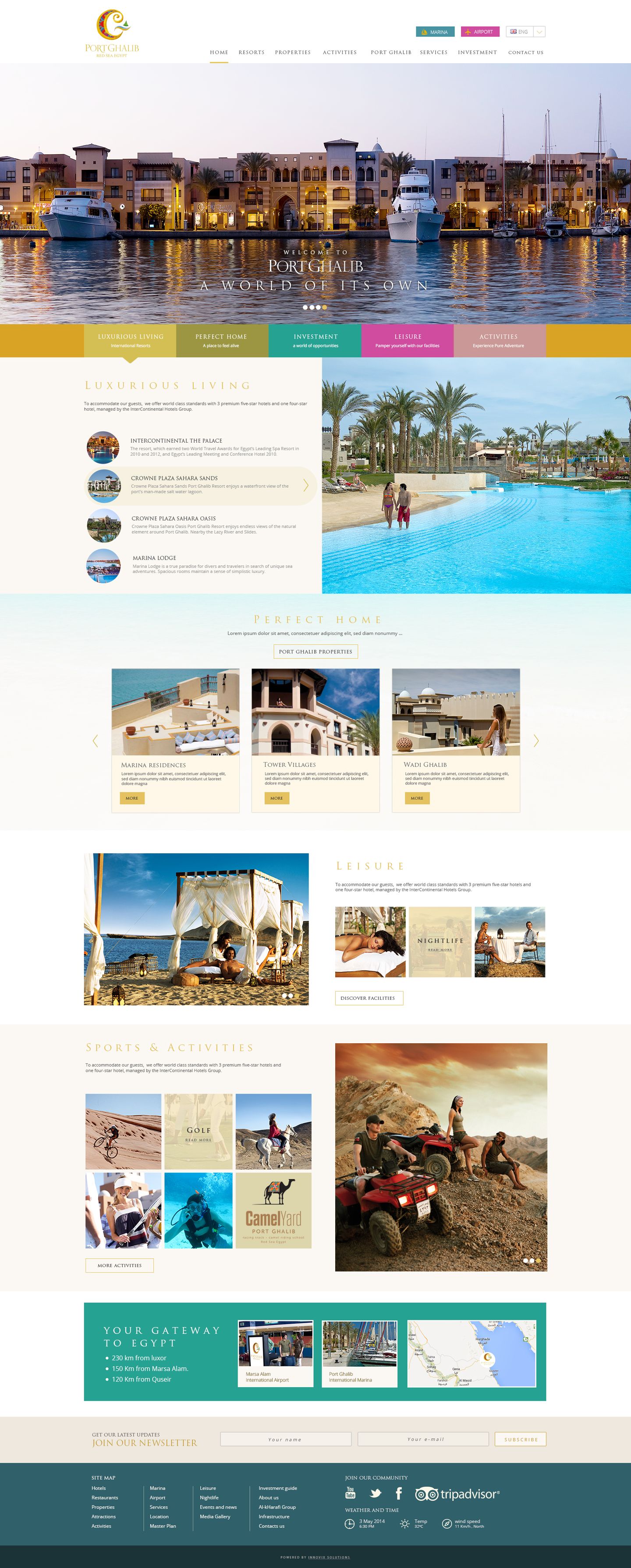 Port Ghalib Website